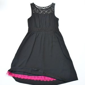Anthropologie HD in Paris Black dress with Lace